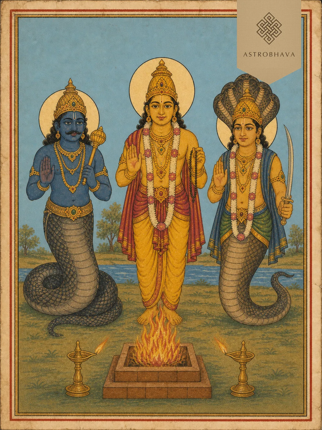 Guru (Brihaspati), invoked in the Guru Chandal Dosha Nivaran Homa