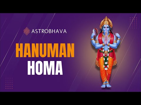 Priests performing the Hanuman Homa at AstroBhava's Yagna Ashram